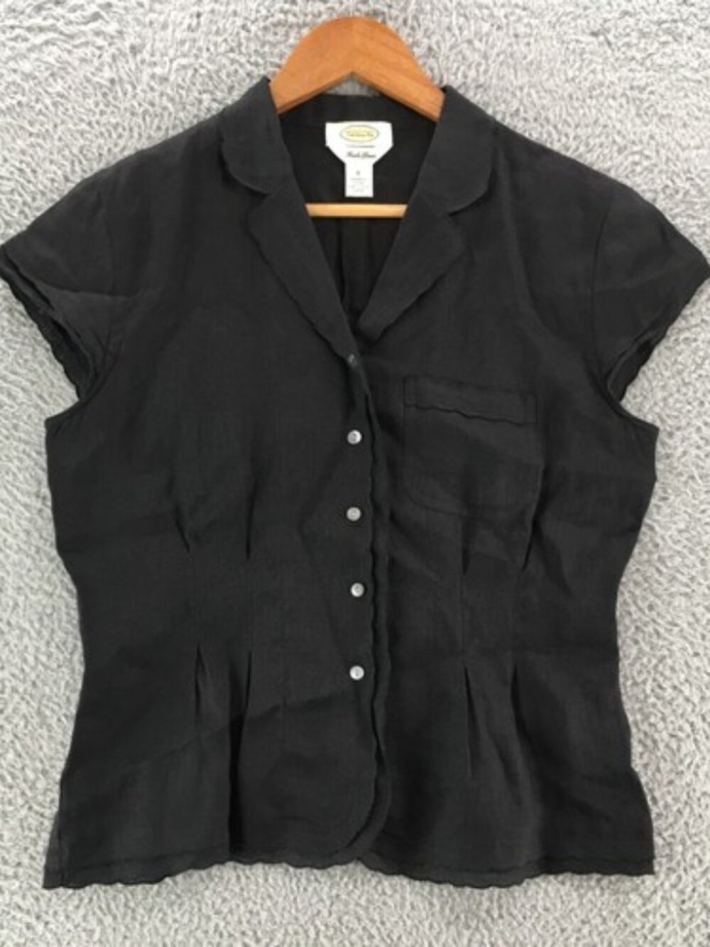 Talbot's Irish Linen Tailored Blouse